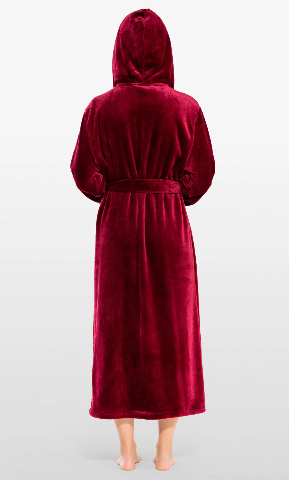 Hooded Plush Bathrobe