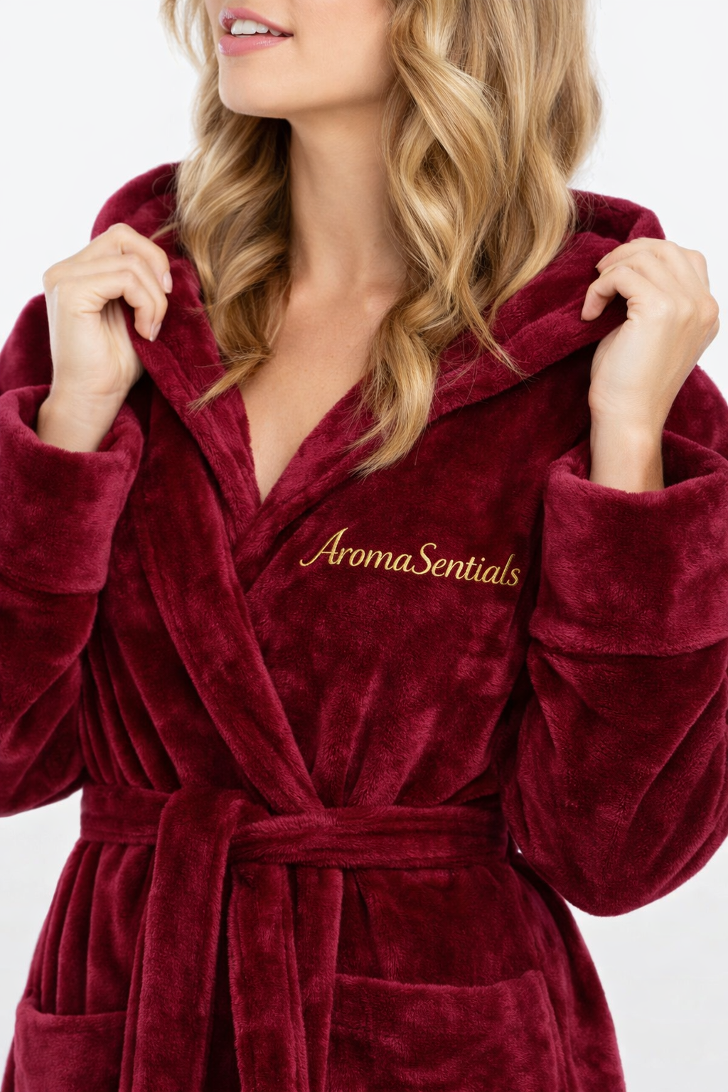 Hooded Plush Bathrobe